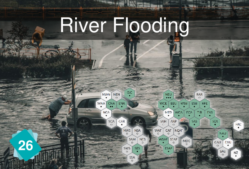 Front of the card "River Flooding"