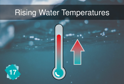 Front of the card "Increase in Water Temperature"